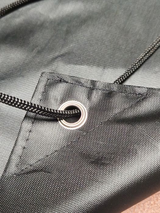 Czarny worek sportowy plecak torba trening szkola