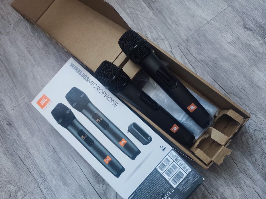 JBL Wireless Microphone – 2 bezprzewodowe mikrofony | NOWE | Karaoke / PartyBox