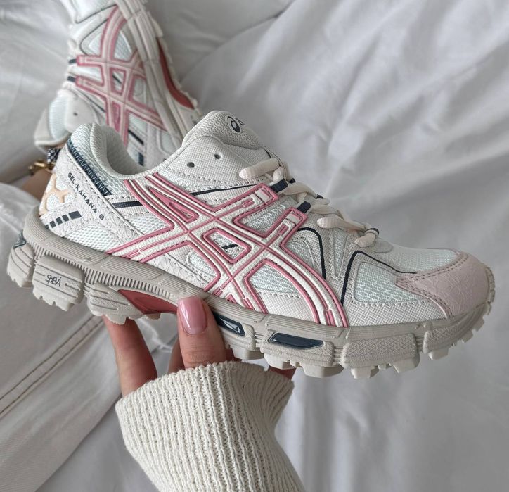 Кросівки Кроссовки ASICS GEL-Kahana 8 White Pink Белый Розовый Білий Рожевий Кросовки Демісезон