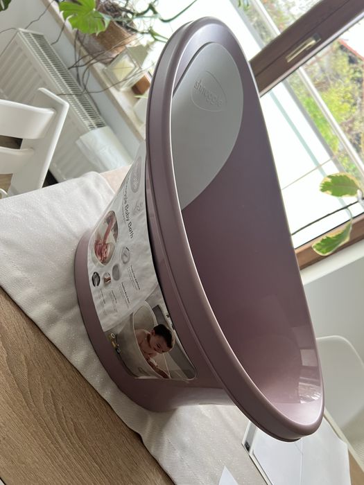 Wanienka Shnuggle rozowa nowa wiaderko