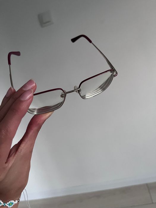 Oprawki okulary kwadratowe złote