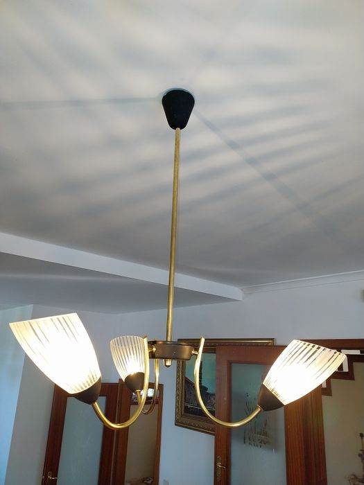 Candeeiro antigo de teto anos 60