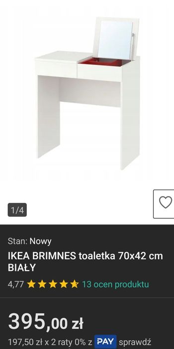Toaletka dziewczęca Brimnes  IKEA