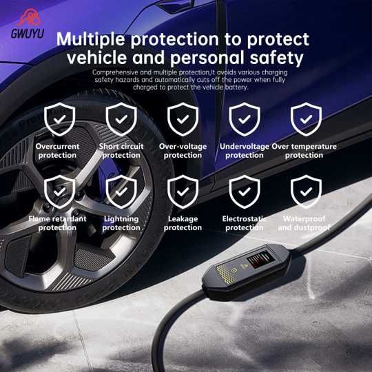 Carregador Portátil 7.6 kw - 32A - Carros Eletricos e Hibridos