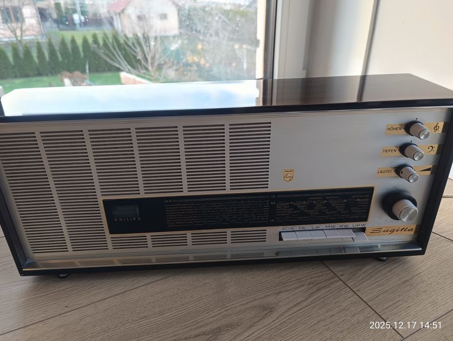 Radio Philips Sagitta lata 60 te.Stan Kolekcjonerski