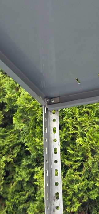 Regał skręcany wolnostojący metalowy półka50x100cm / 200cm wys 4 półki