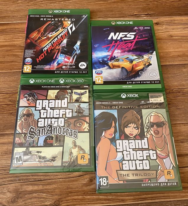Xbox 360/One/Series X: Forza Horizon, Motosport, GTA, San Andreas, NFS