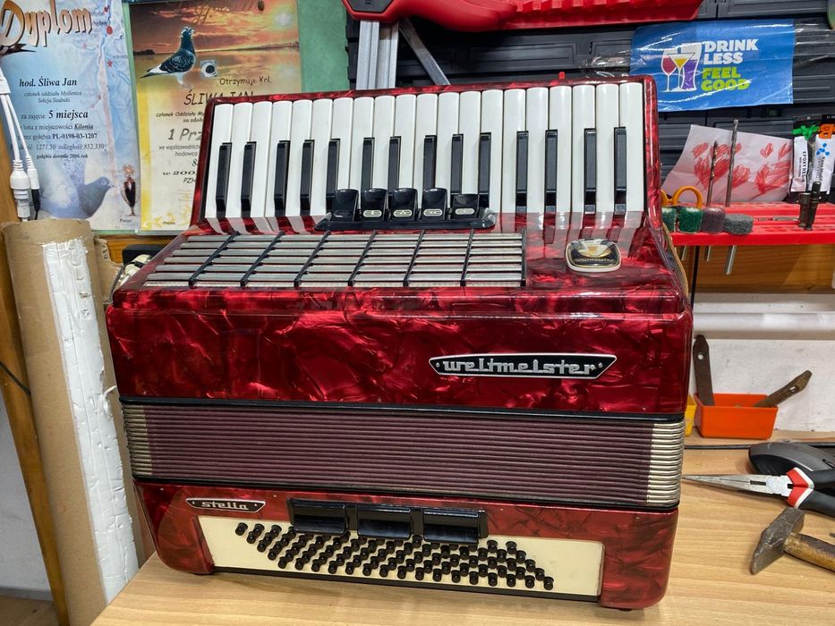 Akordeon Weltmeister Stella 80 Po Serwisie/Gwarancja