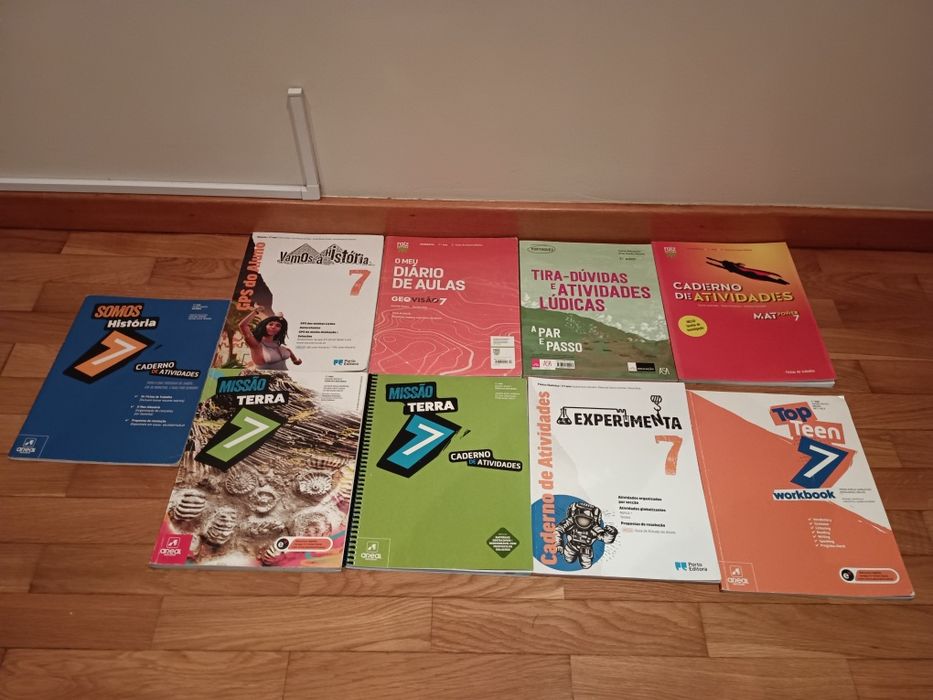 Manuais Escolares e cadernos de atividades 7ºano