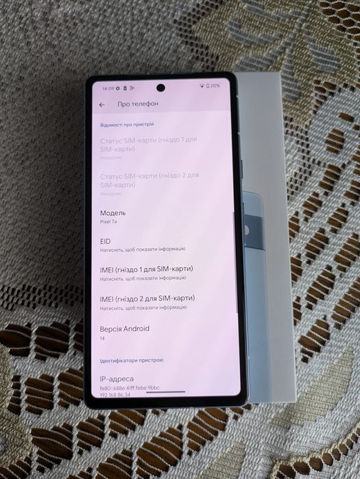 Google pixel 7 a, 128 gb, не заблокований, pixel, google pixel