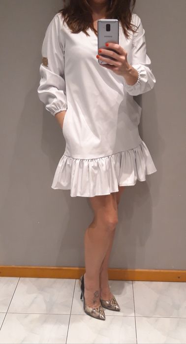 Sukienka falbanka,skórka Fashion Paparazzi