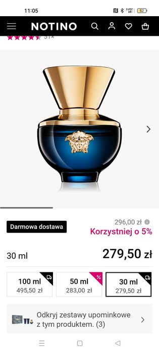 Dylan Blue woda perfumowana Versace 30 ml