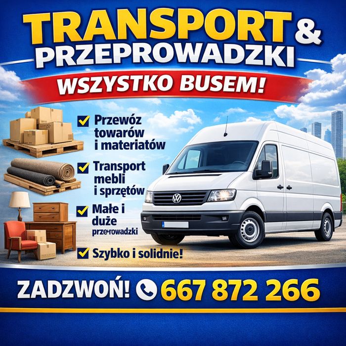 Usługi transportowe / Przeprowadzki / Transport busem / Meble / Malbork i okolice