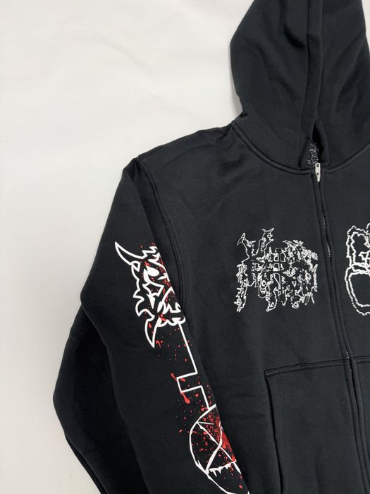 зип худи мерч Ken Carson Agreat chaos like balenciaga vetements rick