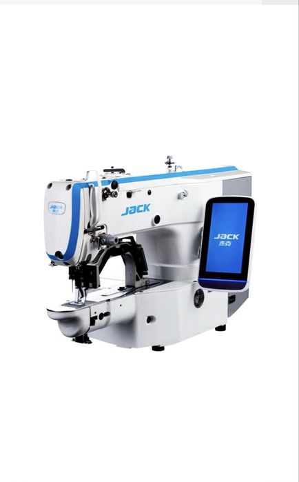 Високошвидкісна електронна закріплювальна машина Jack JK- T1900GH-DII з площею шиття 40×30мм для середніх та важких тканин b
