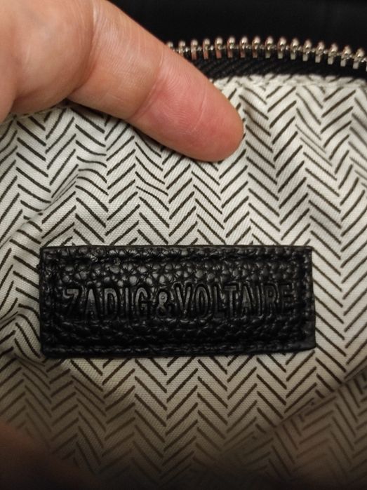 Сумка Zadig & Voltaire black rock черная кожаная кроссбоди