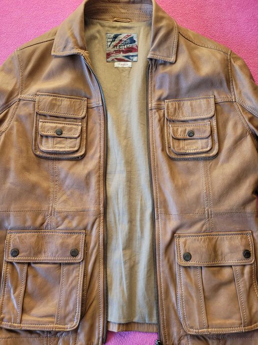 Wyjątkowa skórzana kurtka jacket, ramoneska od PEPE JEANS LONDON