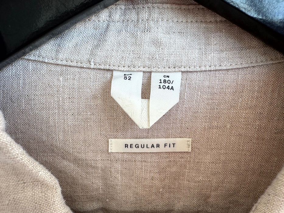 ARKET LINEN оригінал чоловіча лляна рубашка сорочка розмір XL