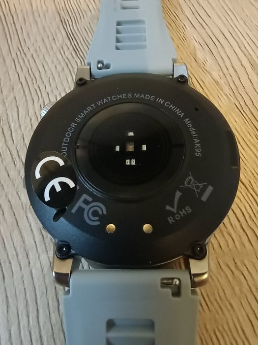 Smartwatch 1000mah amoled hd 1,85" srebrny/czarny