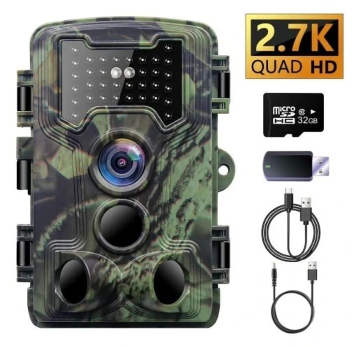 Kamera myśliwska PR1000 2.7K 58MP + karta 32GB