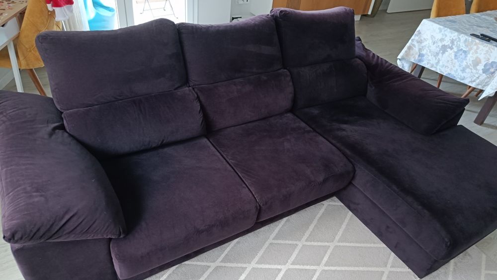 Sofá chaiselong extensível