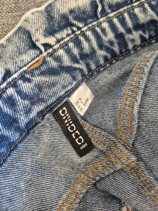 Spódnica jeansowa z wysokim stanem  H&M, rozmiar S