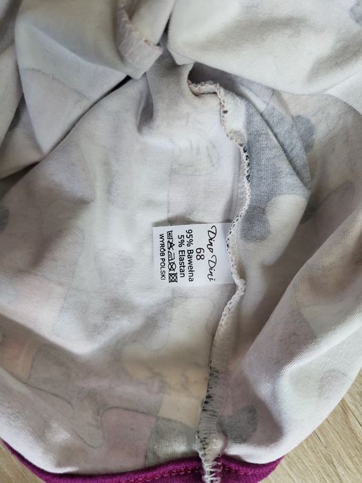 Body I spodenki z falbankami dla dziewczynki rozmiar 68