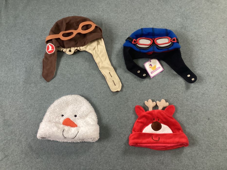 шапка карнавальная Тигр Ослик Дракон Жабка Пони Пилот Олень Снеговик