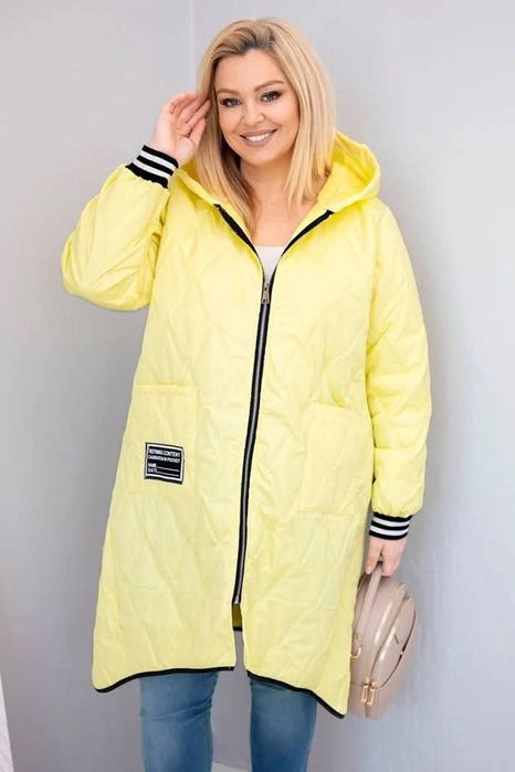 Pikowana kurtka plus size