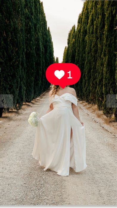 Jedwabna suknia slubna