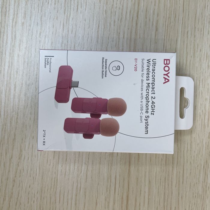 Boya BY-V20 Microfone de lapela sem fios dupla para Android iPhone 1563825201431427121