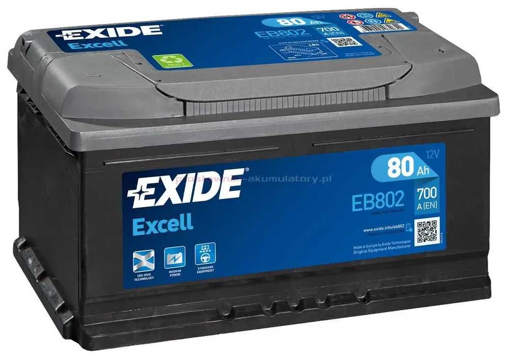 Akumulator EXIDE 80AH 700A EB802 Gryfińska 106