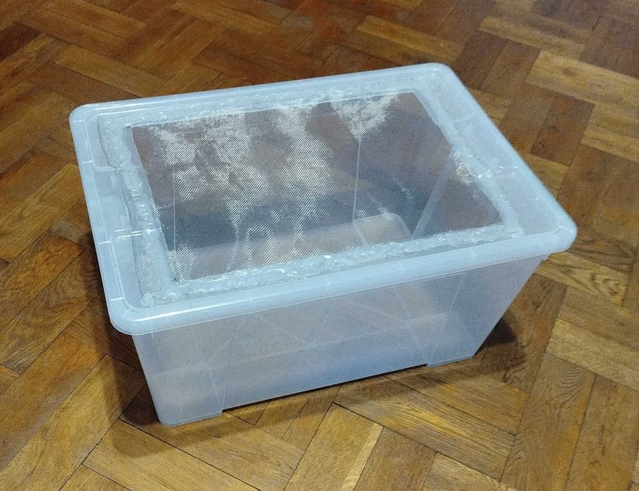 Duże Pudełko Terrarium dla Gada Ptasznika Karmówki 28 x 52,5 x 36cm
