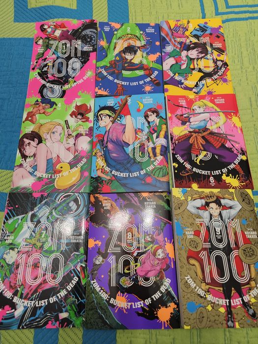 Manga ZOM 100 Bucket List Of The Dead Volume 1-9 Inglês