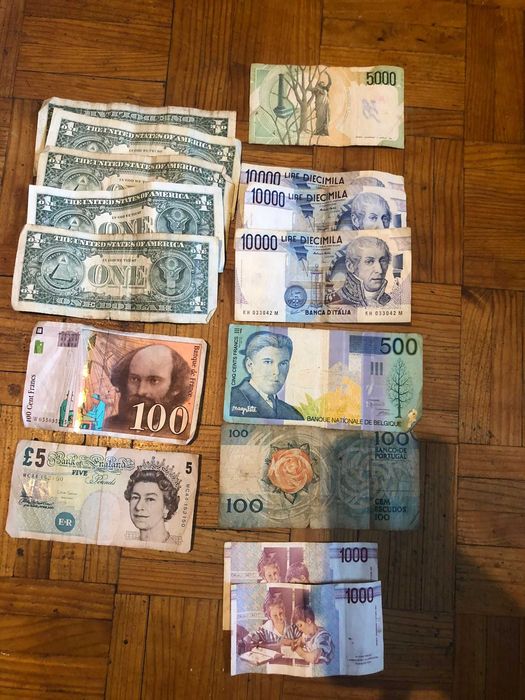 Notas várias de colecção