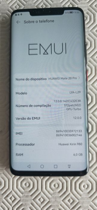 Huawei Mate 20 Pro - Usado mas em excelente estado
