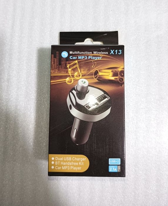 FM модулятор для авто CAR X13 (4 в 1) BLUETOOTH + 2USB + MicroSD 2,1A