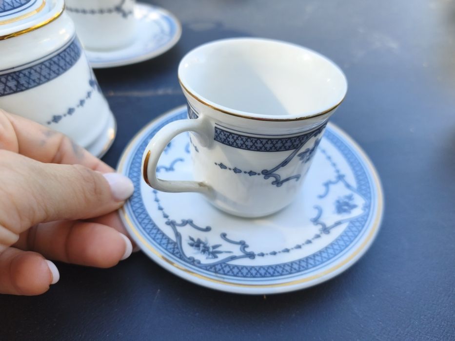 Conjunto de café de porcelana