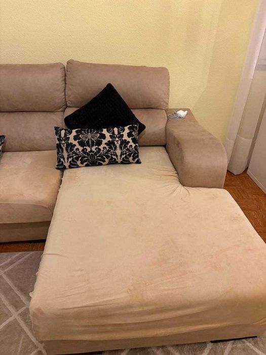 Sofá de 3 lugares com Chaise Long