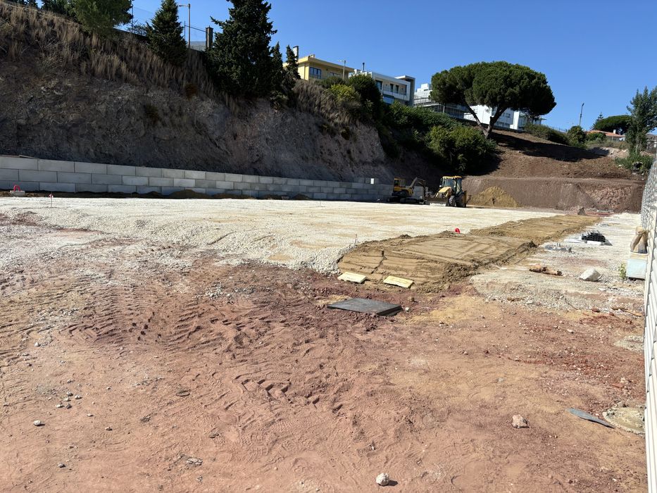 construção de muros em bloco maciço em betão