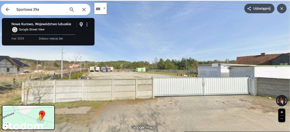 Wynajmę Plac Parking 6,5 tyś m2 - TIR pod  Kontynery  hala