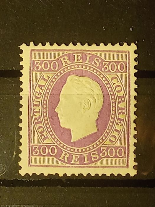 1870/1876 Selo Da Série D° Luís I Fita Direita MLH *