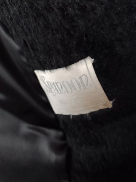 Palto płaszcz damskie kołnierz z norki roz 42 L