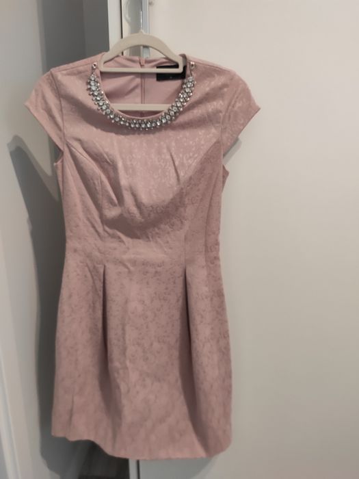 Pudroworóżowa sukienka Mohito r.32/xs