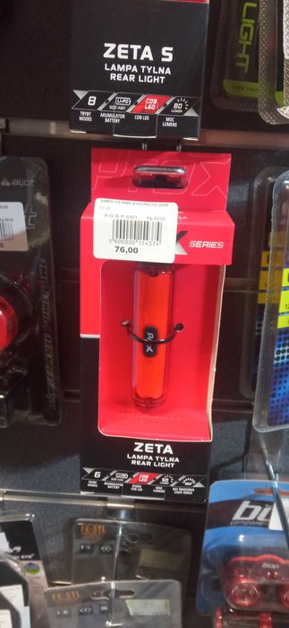 Lampka tył PROX ZETA S COB LED 80LM, 500mAh, USB