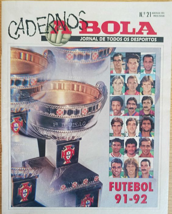 Cadernos de A Bola nº 21 - Época 91-92