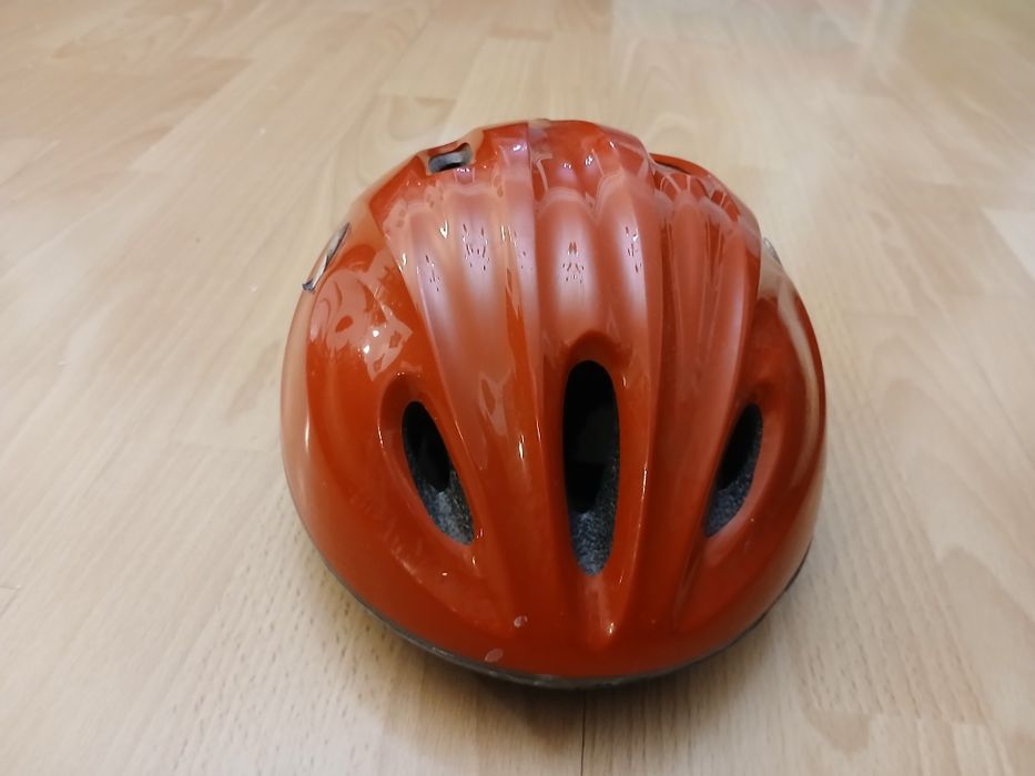 Kask rowerowy czerwony rozmiar M , 53-56 cm
