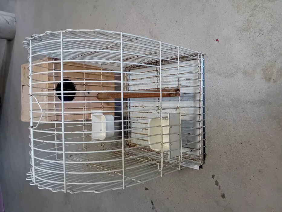 Vendo  esta gaiola  com ninho esta em bom estado