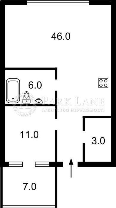 2-кімнатна квартира за адресою (площа 81 м²) - Atlanta.ua - фото 2