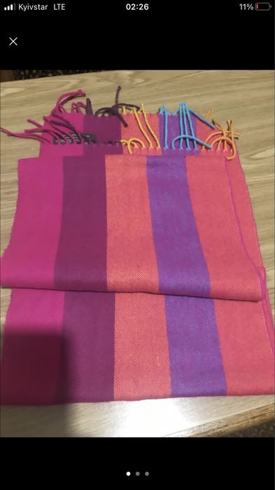 Шарф кашеміровий